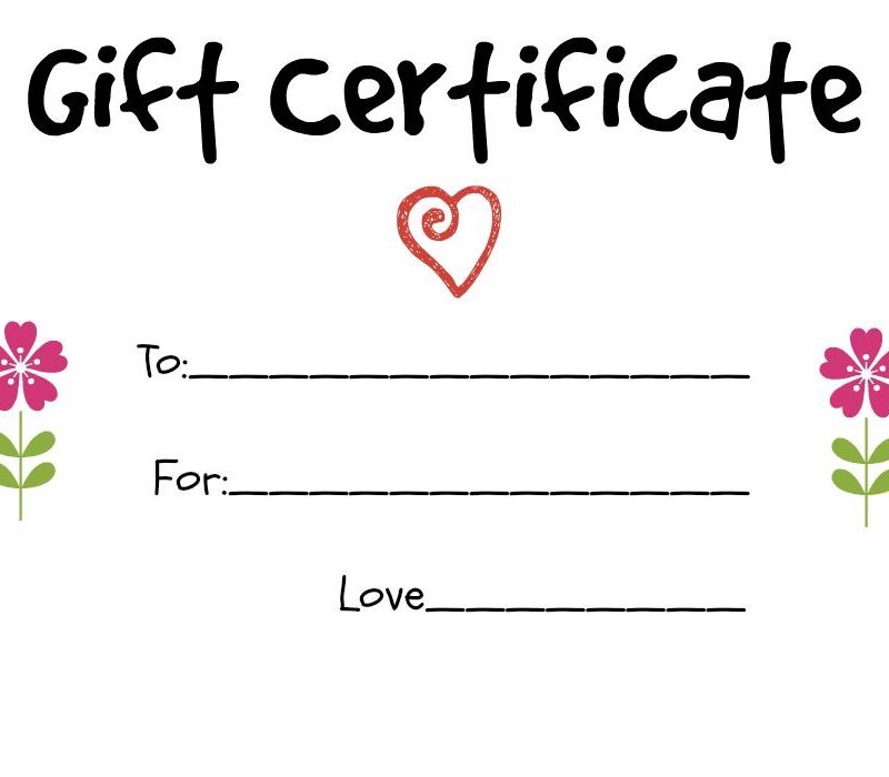 Gifts Certificate