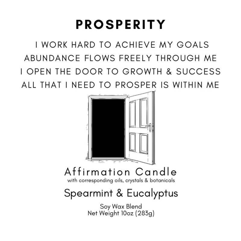 Prosperity Affirmation Candle - Image 2