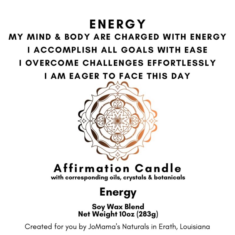 Energize Affirmation Candle - Image 2